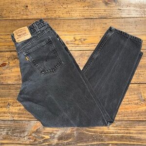 Vintage 1997 Orange Tab Levi's 550 Relaxed Fit Men's Black Jeans 36 x 32